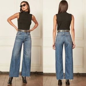 Boyish Charley Wide Leg Cropped Jeans in Greed Wash Size 25